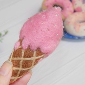 Felt ice cream, newborn photo props