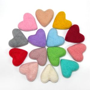 Newborn props heart, Felted heart, heart photo prop