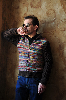 The Zippy rustic Jacket knitting pattern PDF ENG
