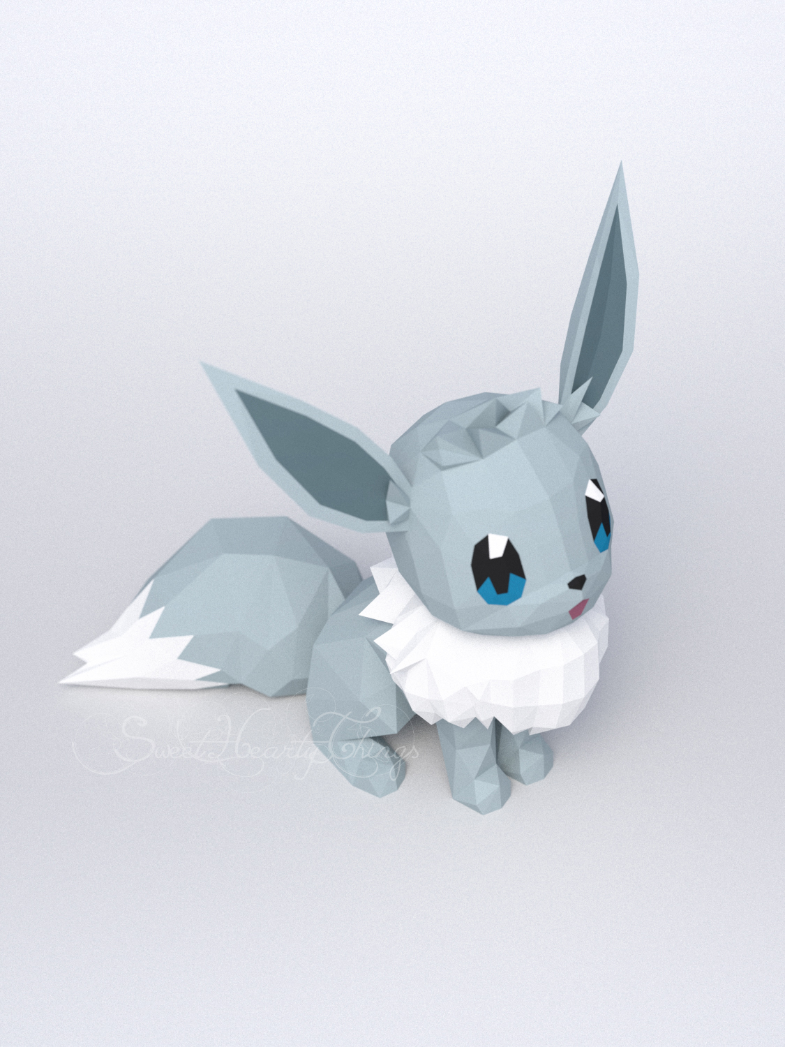 3d Papercraft Pokemon Eevee PDF SVG DXF Templates - Inspire Uplift in 2023