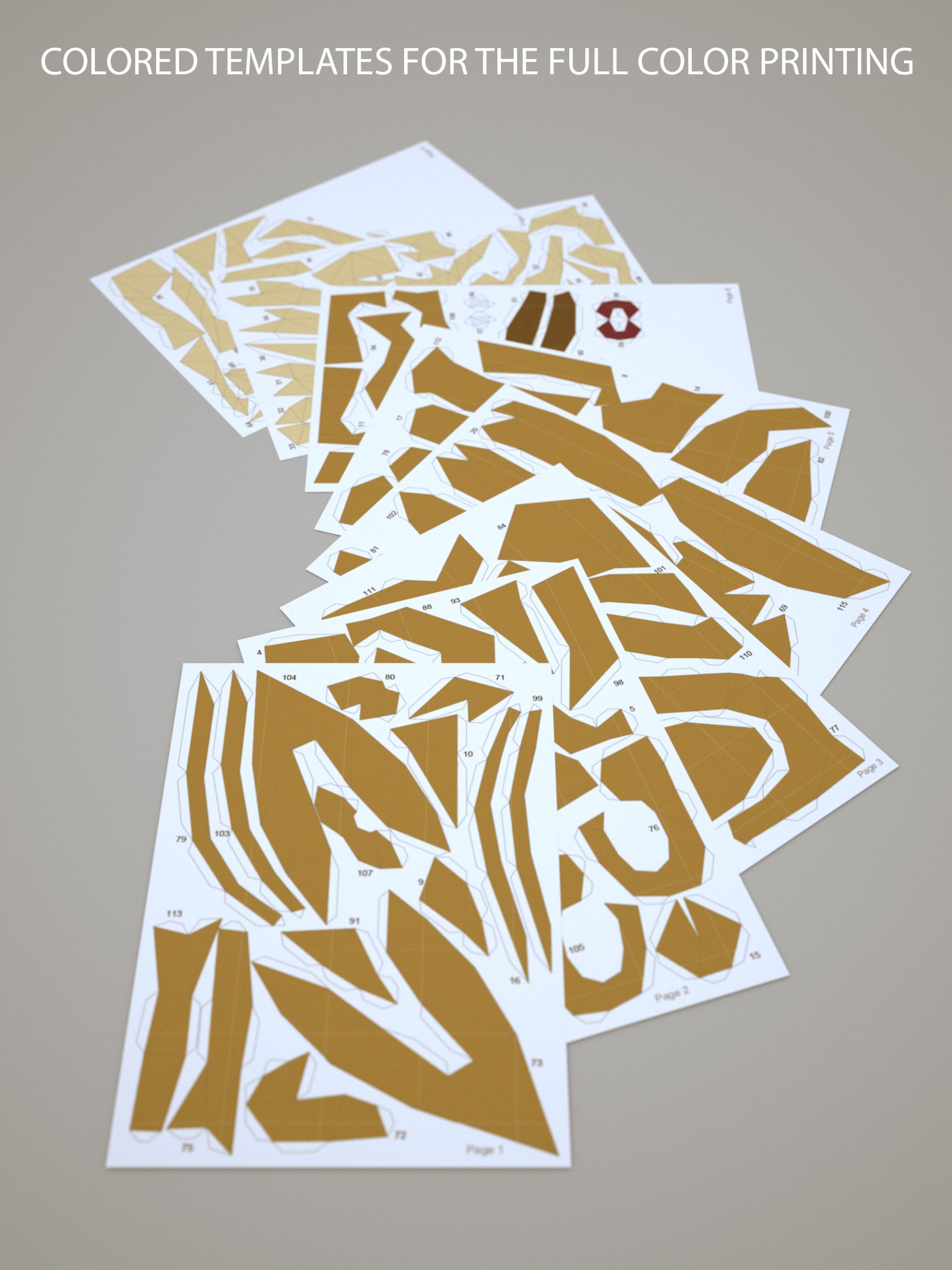 3d Papercraft–Mega Mewtwo Y–PDF DXF Templates - Crealandia