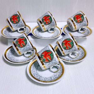 Vintage Tea Coffee Set.Lomonosov Porcelain LFZ.Soviet Porcelain