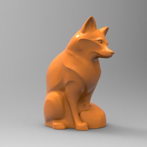 3D Model STL CNC Router file 3dprintable Fox