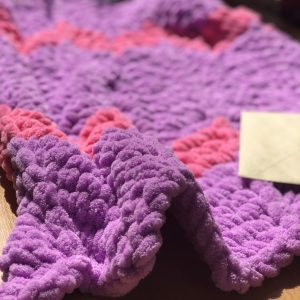 Knitted baby girl blanket baby 1st birthday pink nursery decor