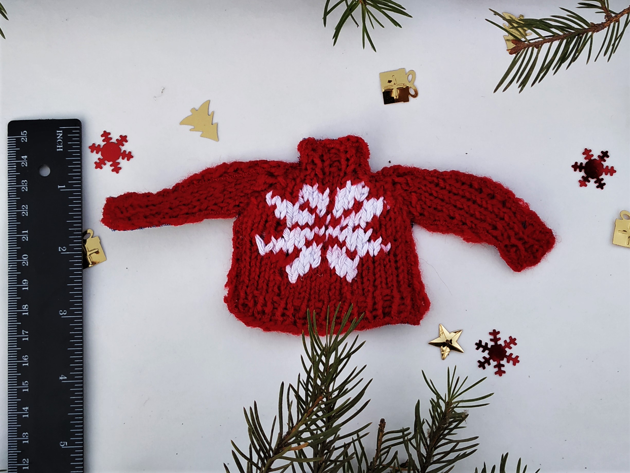 Mini jumper knitting pattern, Mini sweater knitting pattern, Christmas knitting patterns