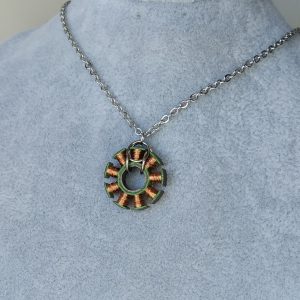 Cyberpunk necklace. Futuristic choker. Alternative jewelry
