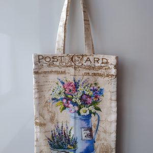 eco friendly bag with flowers