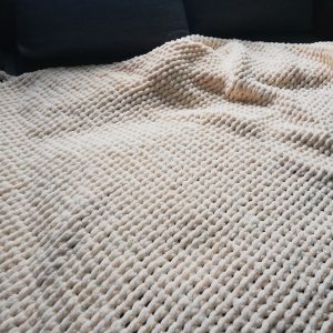 Fringe blanket weighted plush blanket king size throw