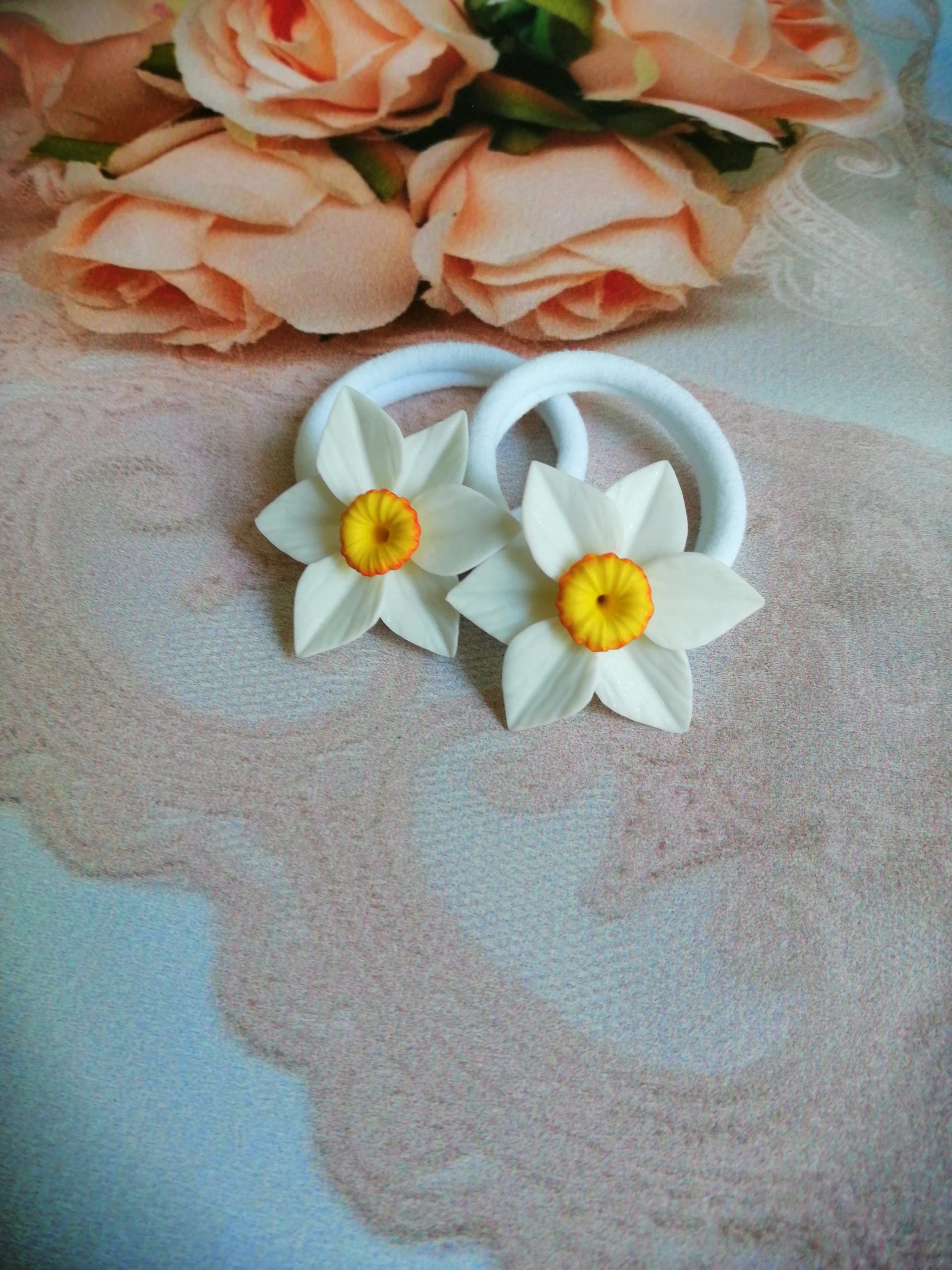hair band with flowers