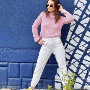 Elegant classic cotton sweater for womens. 100% must have
