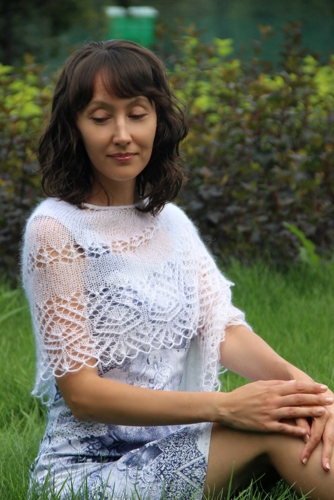 Fichu Style Lace Shawls Collection 3 Knitting Patterns EBook 3 Fichu knitting pattern for woman