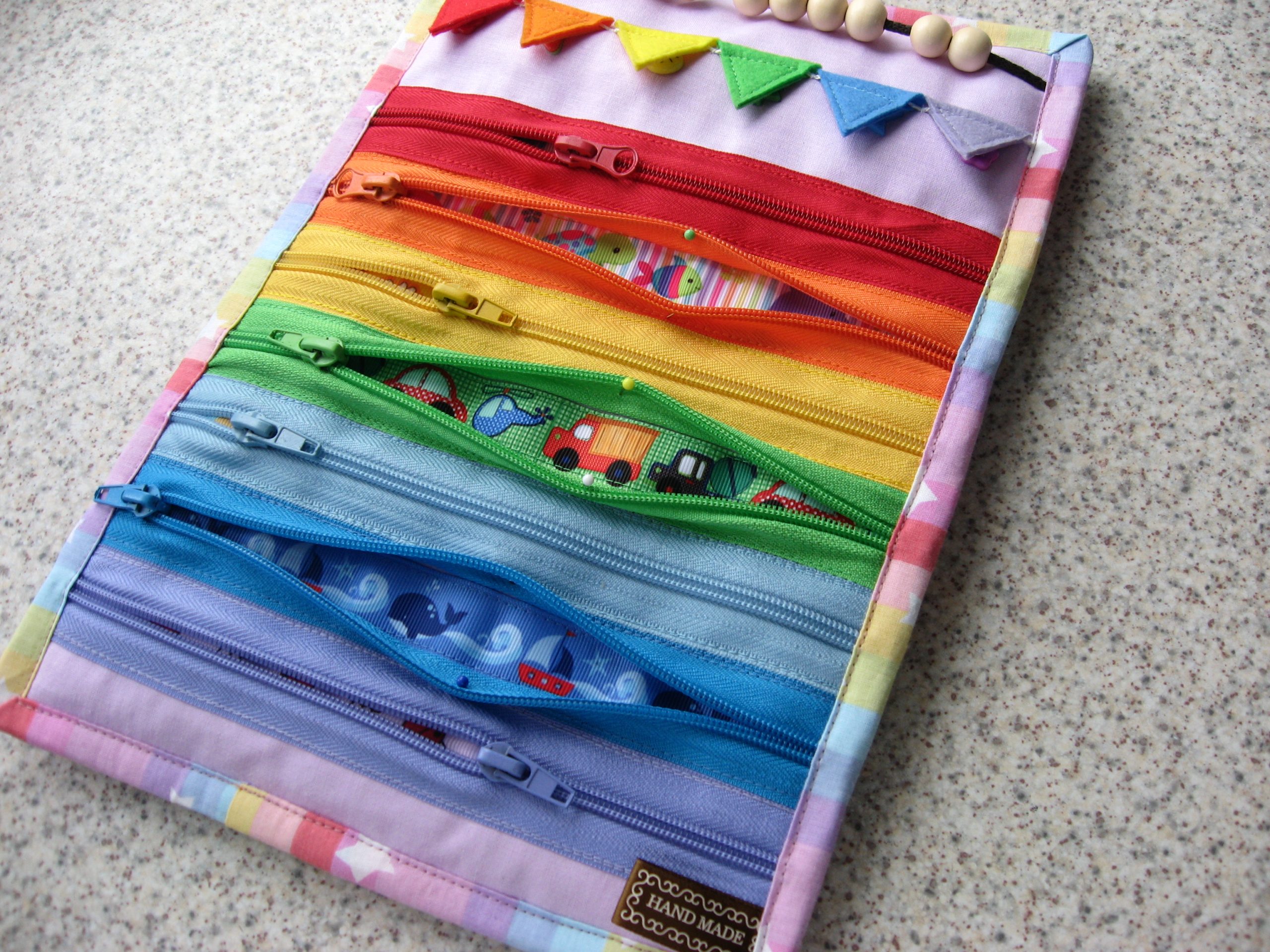 Rainbow Pencil Case Zipper Pouch - Montessori Services