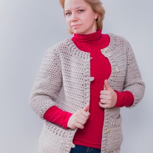 Simple crochet jacket pattern – women jacket Jacqueline