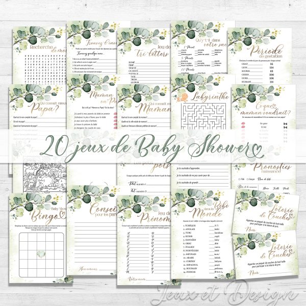 Jeux baby shower french baby shower games pour fille garcon 01