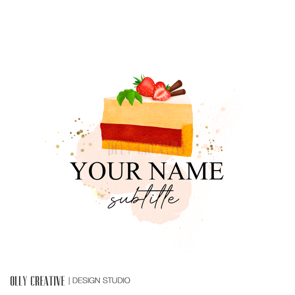 Cake logo illustration