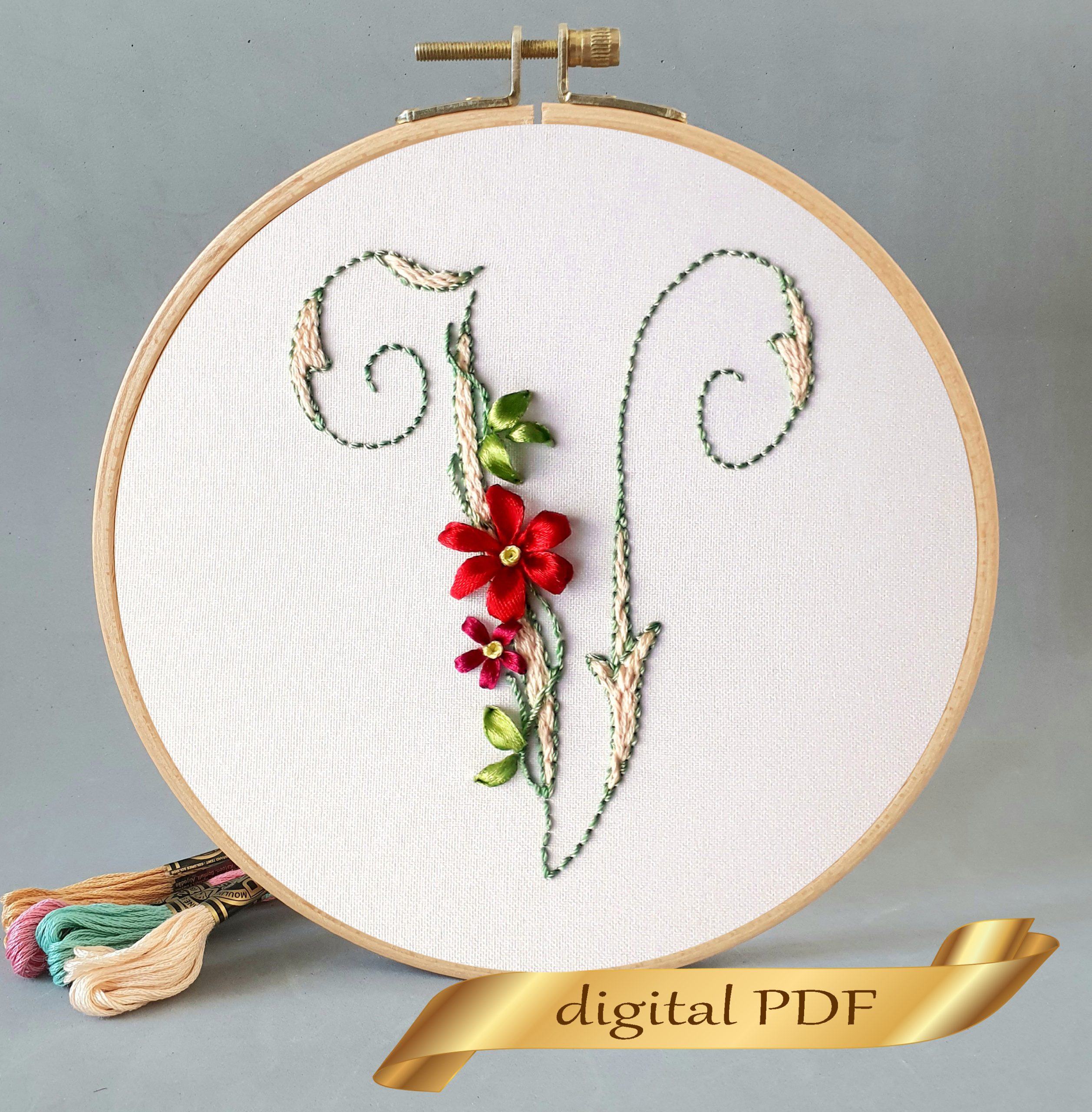 Hand-Embroidered Monograms