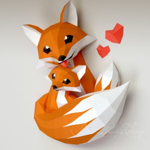 3d Papercraft Pokemon Eevee PDF SVG DXF Templates - Inspire Uplift