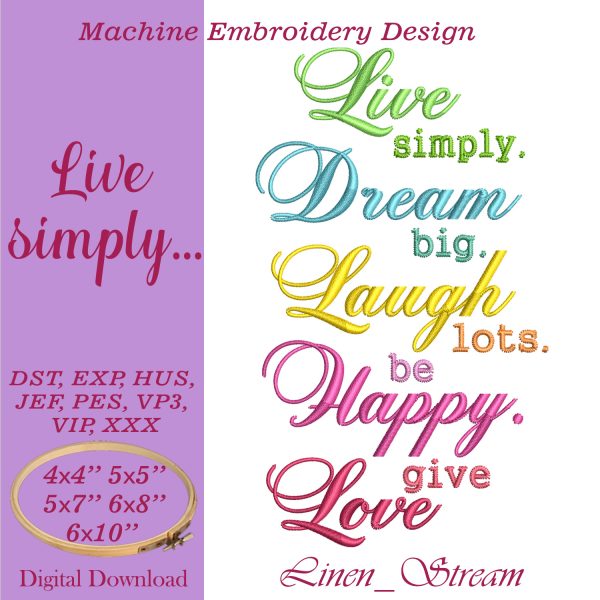Live simply