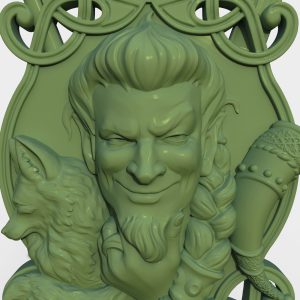 3D Model STL CNC Router file 3dprintable Loki panel