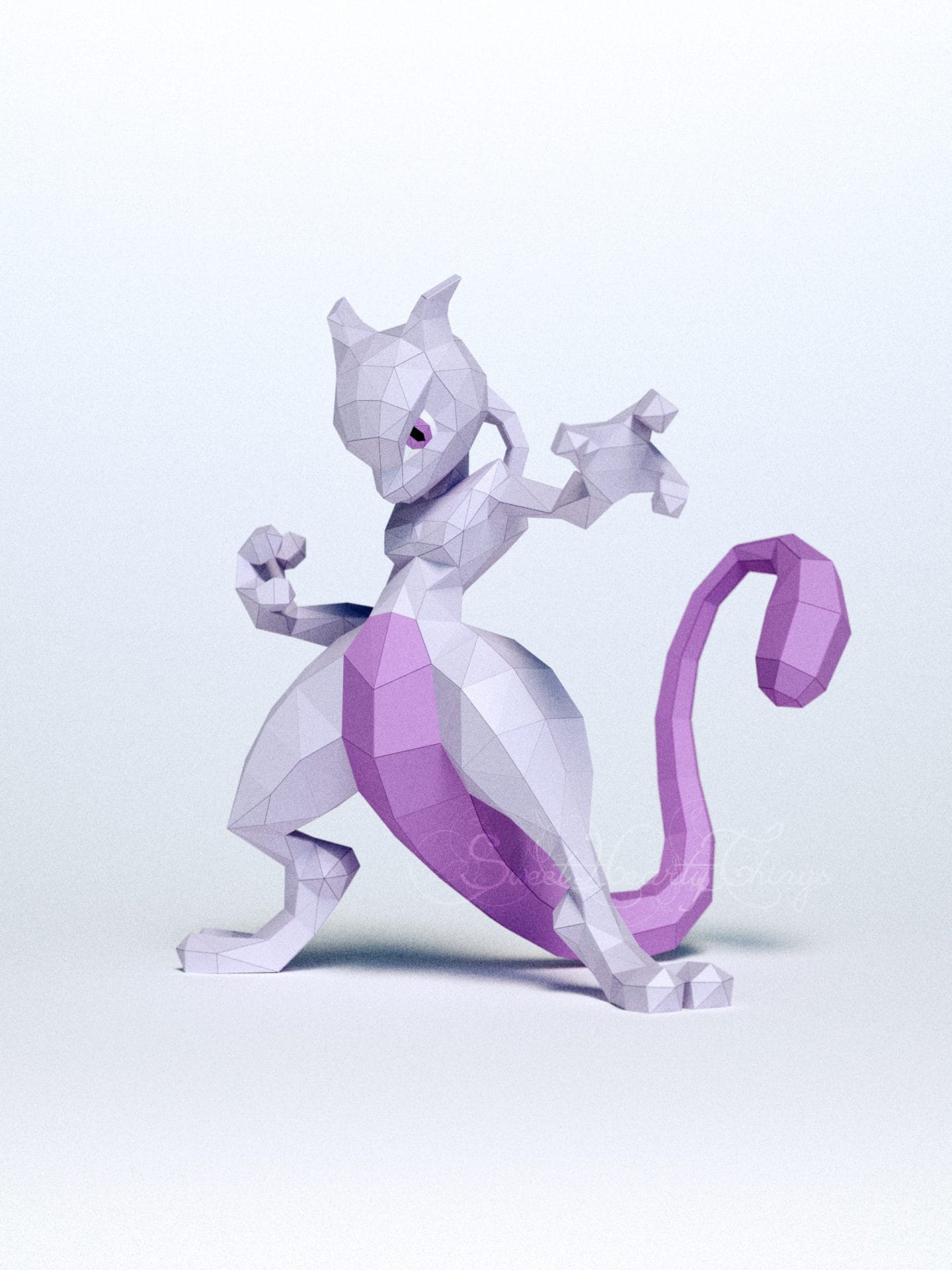 Archivo Stl de armadura de Pokémon Mewtwo para impresión 3D