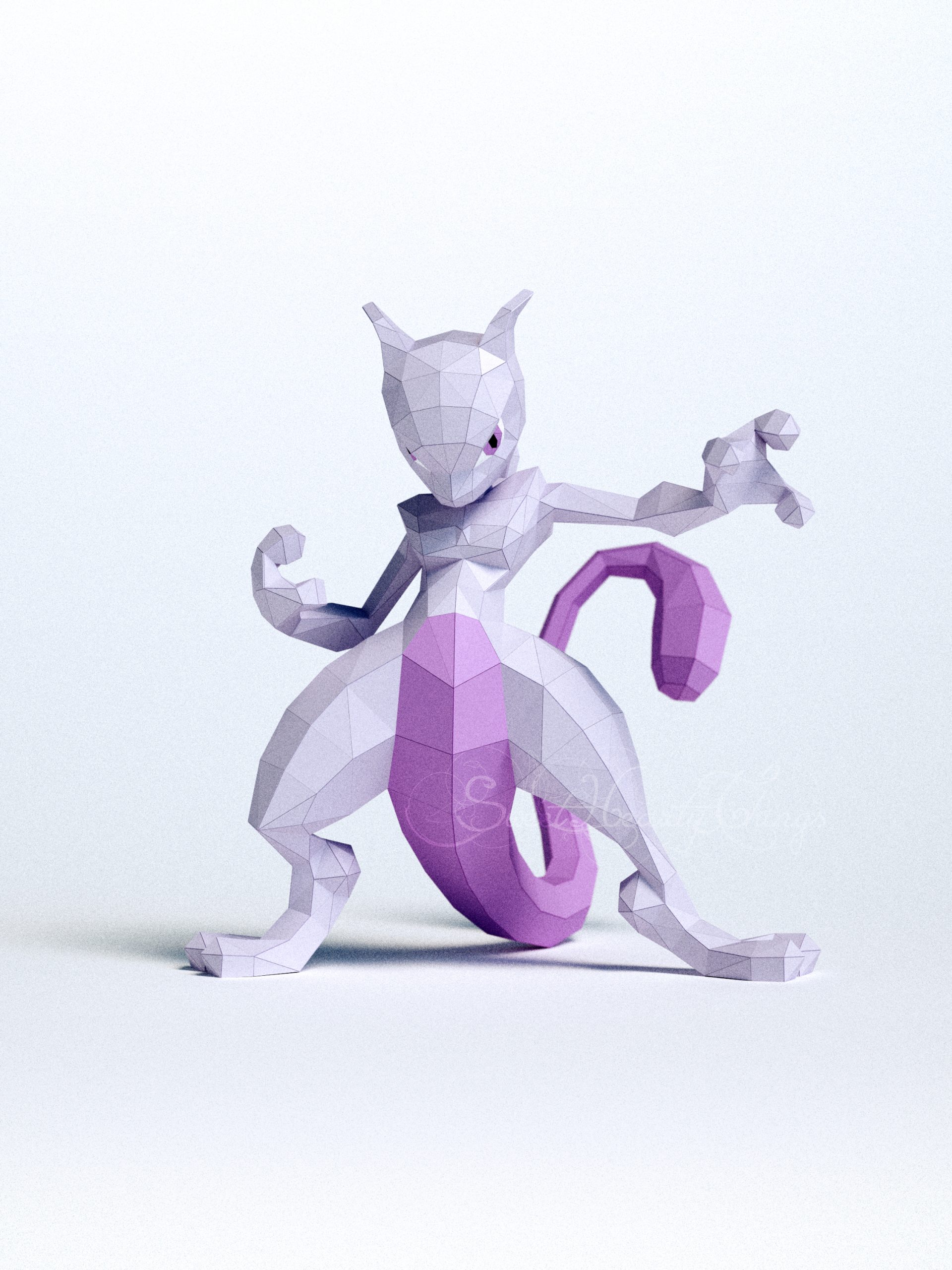 Mewtwo Pokemon SVG, Baby mewtwo SVG, Pokemon SVG