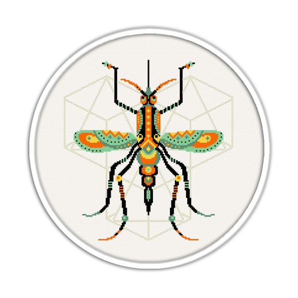 Mosquito cross stitch pattern