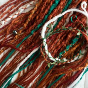 Synthetic Red Ginger Dreads Textured(Bumpy) Dreadlocks Extensions
