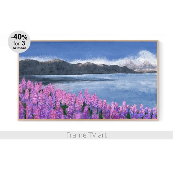 Samsung Frame TV art painting landscape