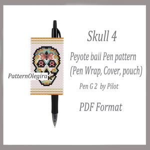 MEXICAN SKULL 4 bead pattern PDF file