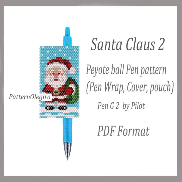 SANTA CLAUS 2 bead pattern PDF file