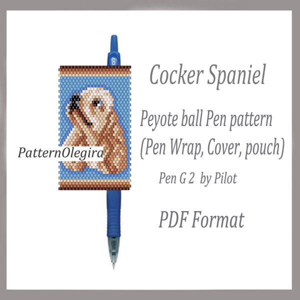 COCKER SPANIEL bead pattern PDF file