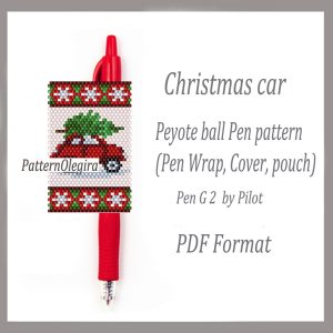 CHRISTMAS CAR bead pattern PDF file