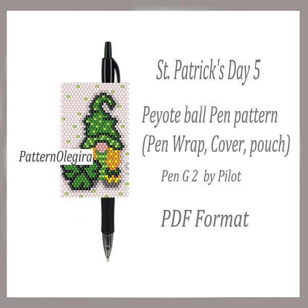 St.Patricks Day 5 bead pattern PDF file