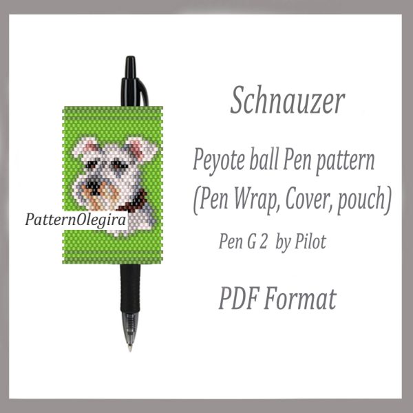SCHNAUZER bead pattern PDF fIle