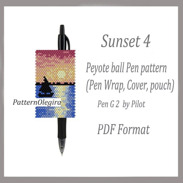 SUNSET 4 bead pattern PDF file