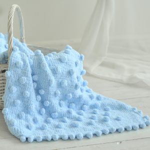Chunky knit baby blanket pattern 2 techniques with video