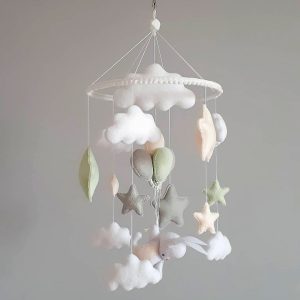 green nursery mobile