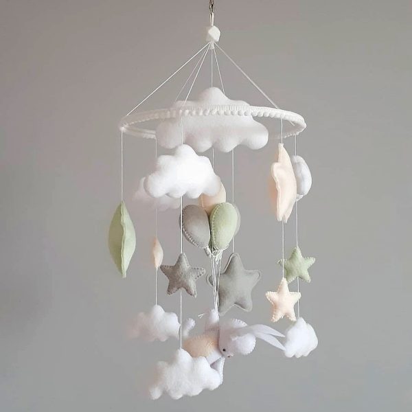 green nursery mobile