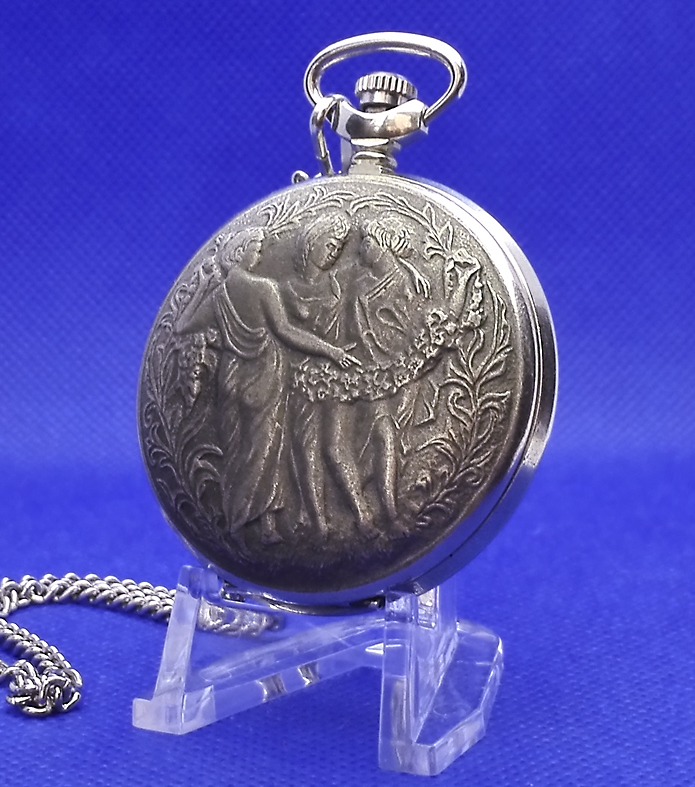 Antique Pocket watch.Three Graces.Vintage mens watch.Russian USSR 7 Antique Pocket watch.Three Graces.Vintage mens watch.Russian USSR - Image 7