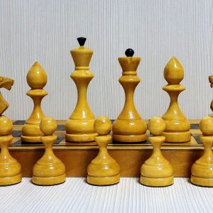 Soviet Wooden Chess.Russian Vintage chess.Antique wooden chess