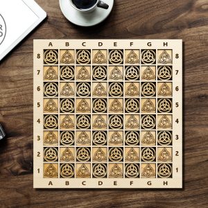 3D CHESS BOARD Laser Cut File