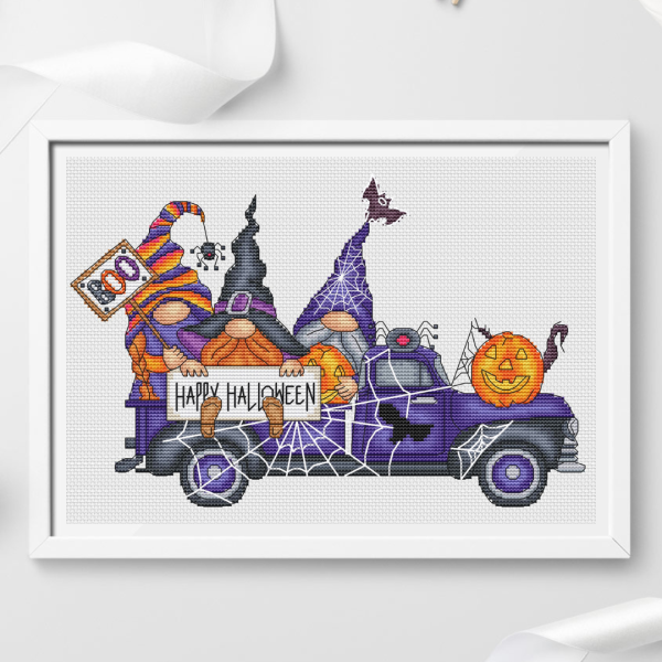 gnomes cross stitch pattern