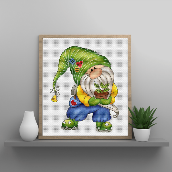 gnome cross stitch