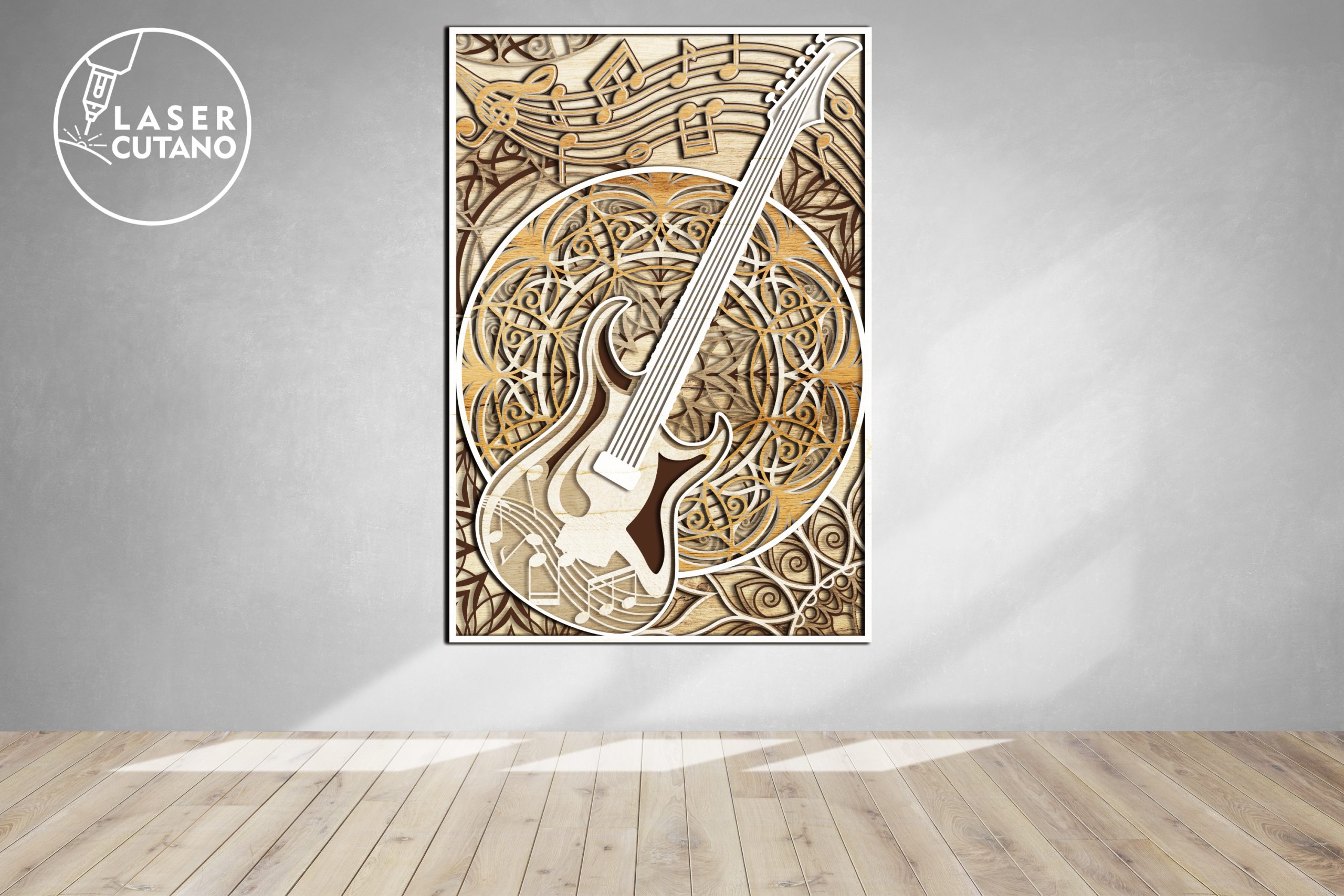 GUITAR Layered Cut Design for Gift 6 GUITAR Layered Cut Design for Gift - Image 6