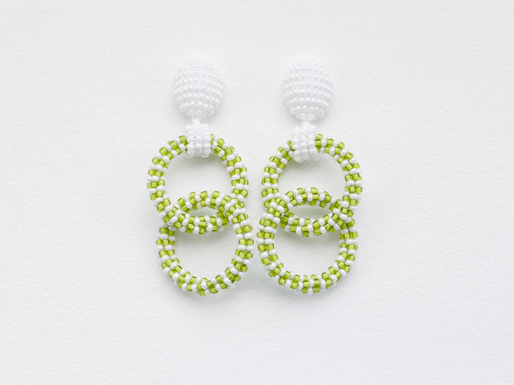 Double Hoop Clip On Earrings Cruise Lime I Am Odette