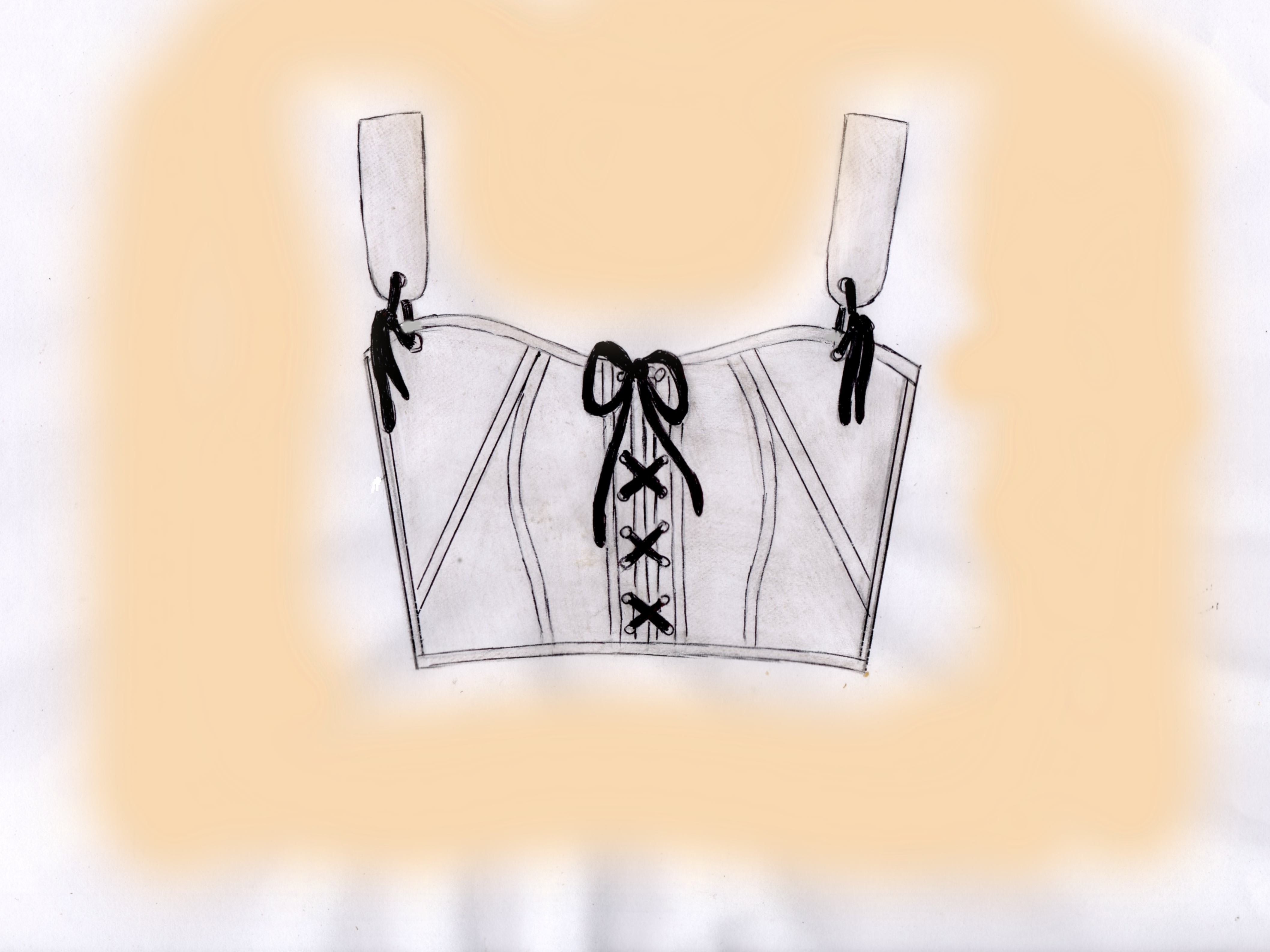 Overbust corset pattern plus size, Historical corset pattern