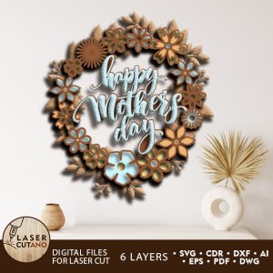 MOTHER’S DAY SVG Gift For Mother Wood or Paper Craft