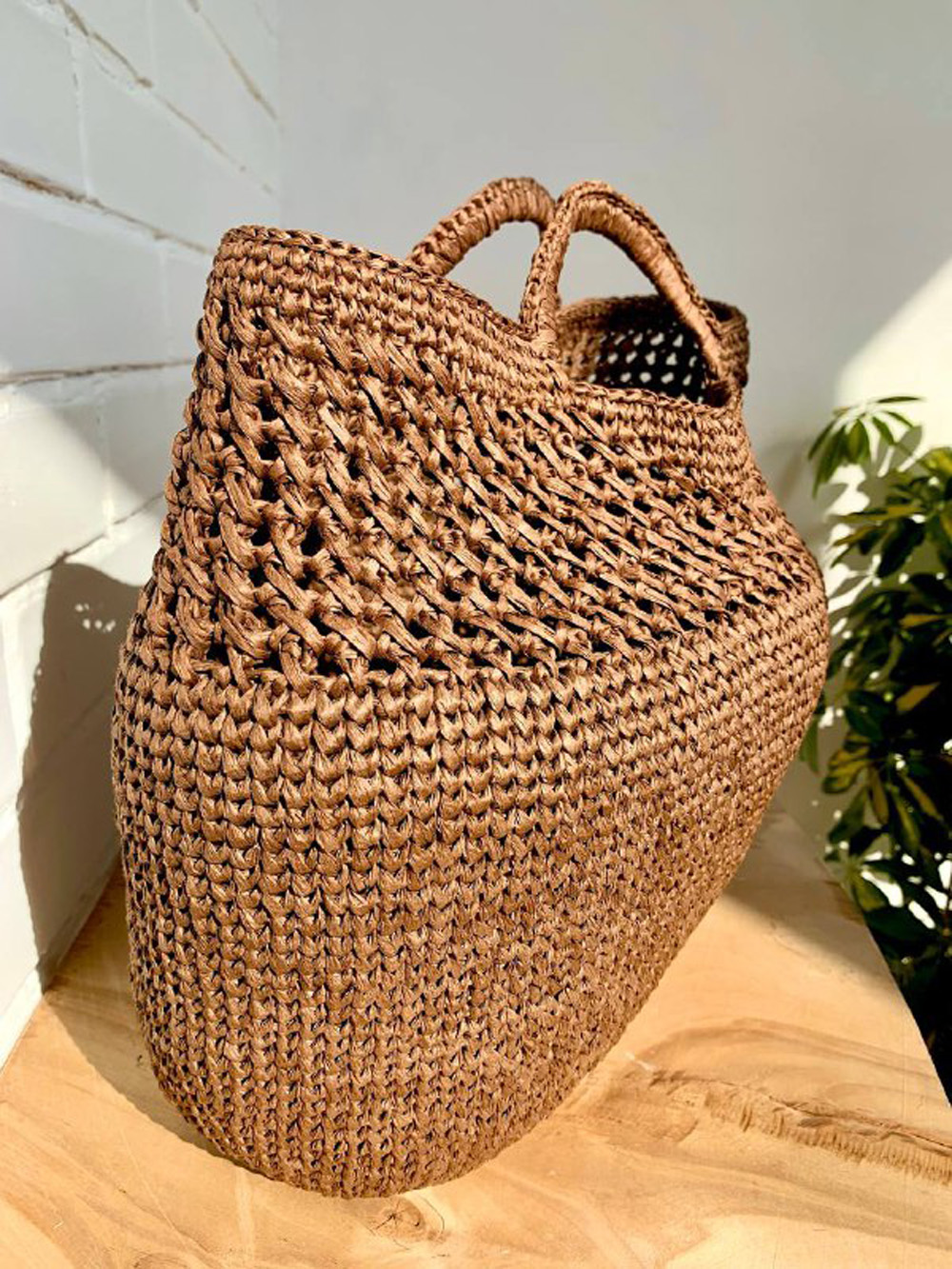 Crochet pattern Raffia Tote Bag PDF Tutorial - Crealandia