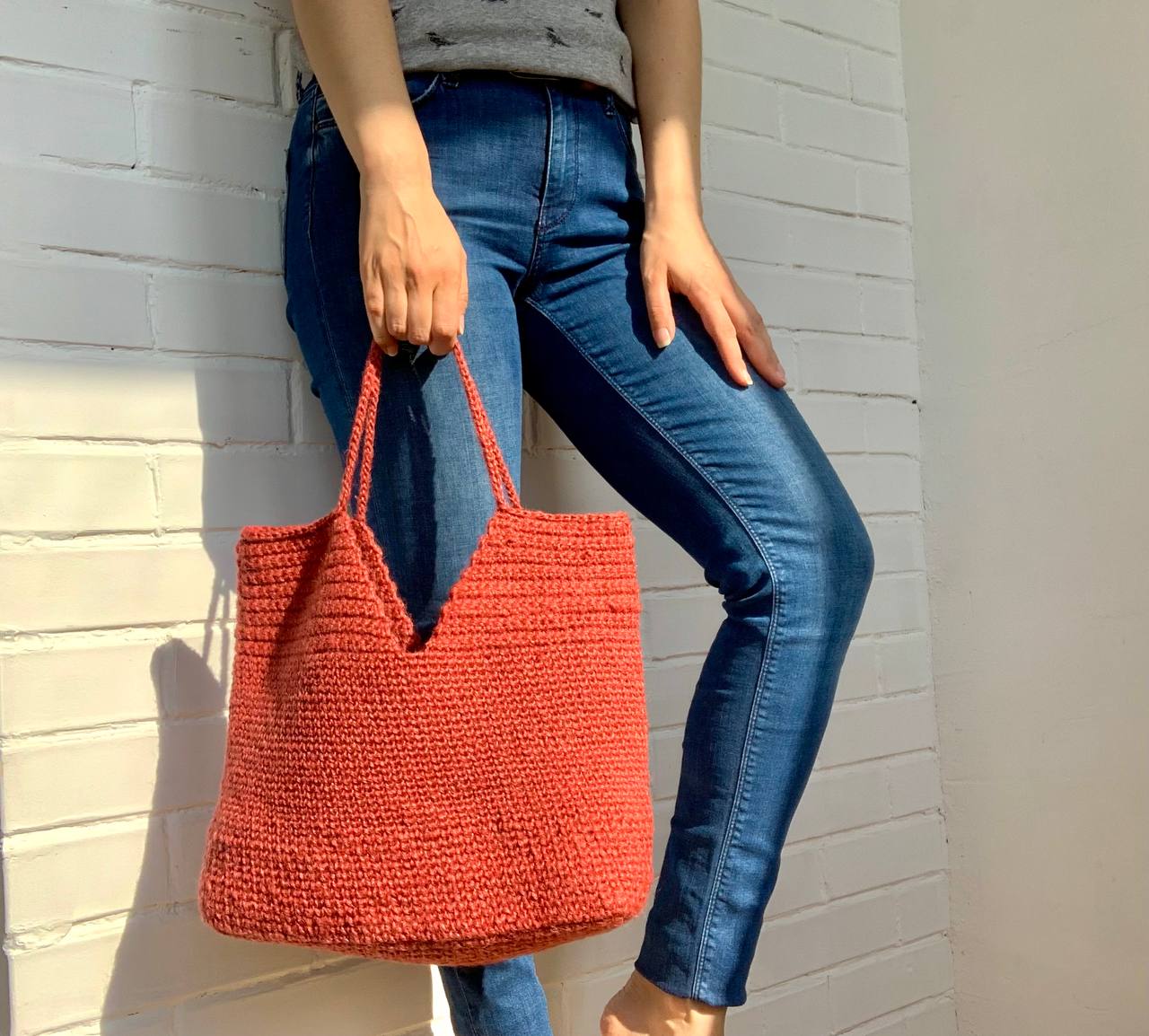 Crochet pattern Eco jute tote bag Beach bag PDF Video Tutorial 4 Crochet pattern Eco jute tote bag