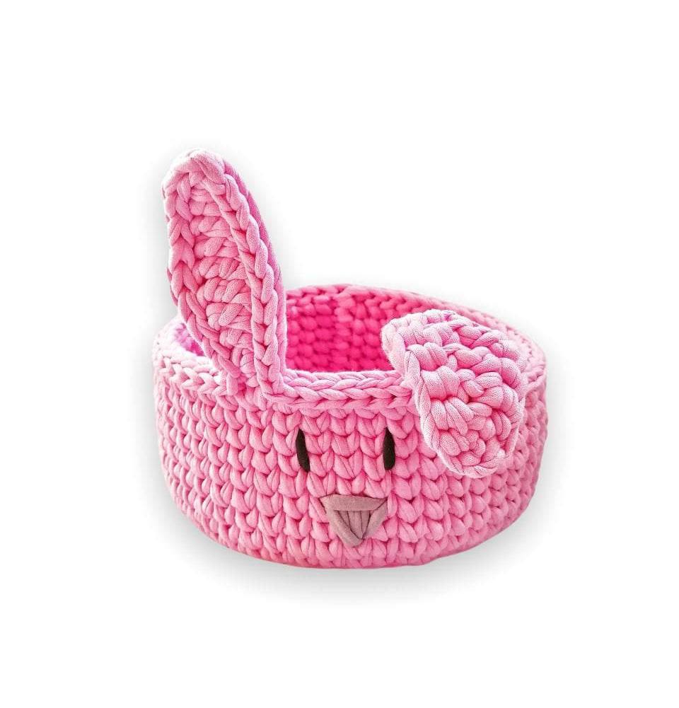 Crochet animal bunny basket PATTERN pdf 3 Crochet animal bunny basket pattern